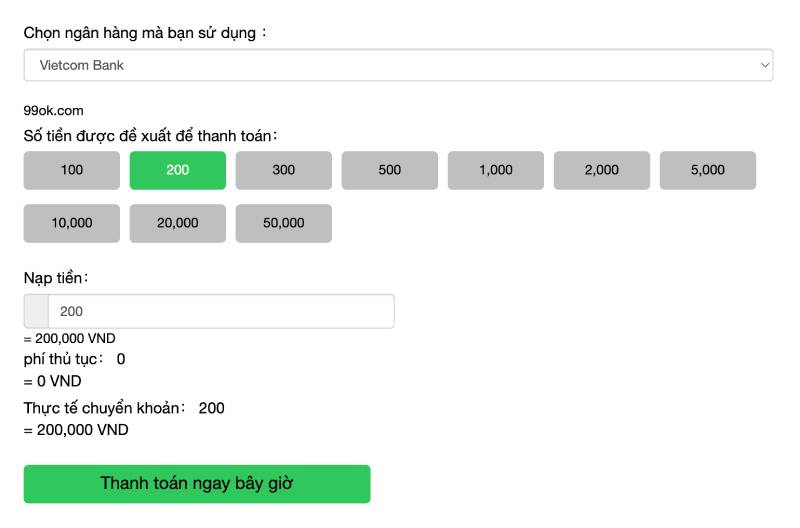 Buoc 4 Dien Thong Tin Giao Dich 99ok