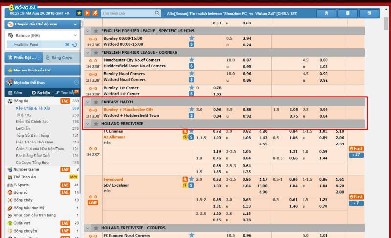 Kinh Nghiệm Thực Chiến Kèo Fantasy Match Từ Cao Thủ